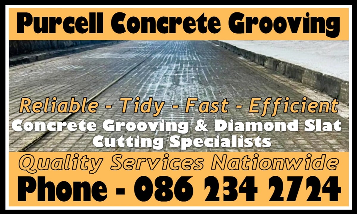 Concrete grooving specialists in Galway