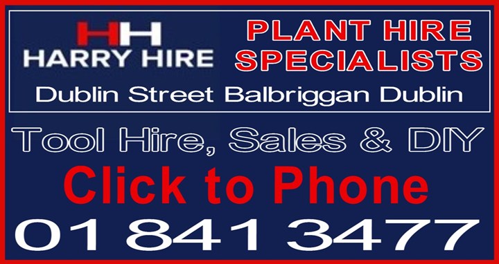 Phone now for plant hire in Skerries