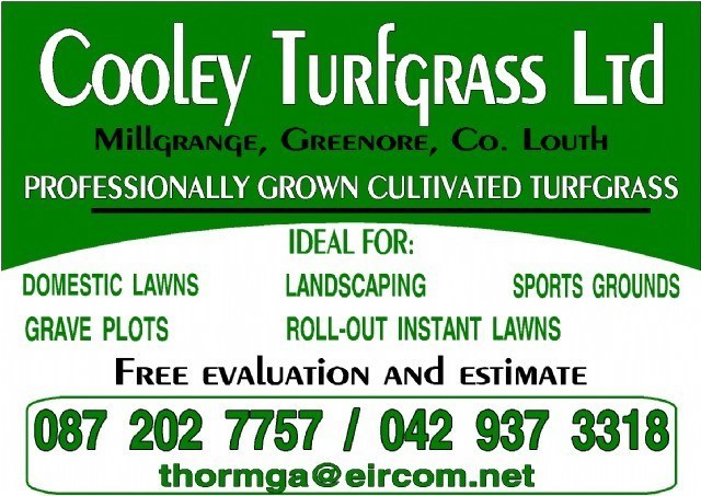 Grass turf roll layers Louth, logo