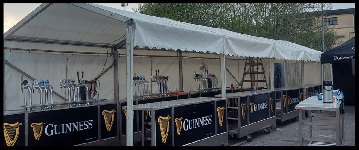 Corporate marquee hire in Dun Laoghaire, Blackrock, and Foxrock