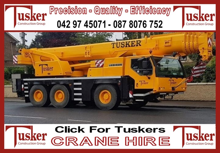 Crane hire in Monaghan