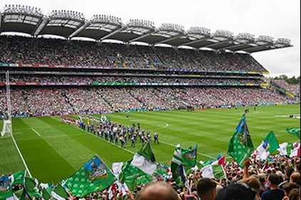 Image of sports stadium in Portlaoise, Portlaoise minibus hire to and from sports events is provided by Bowe's Mini Bus Service 