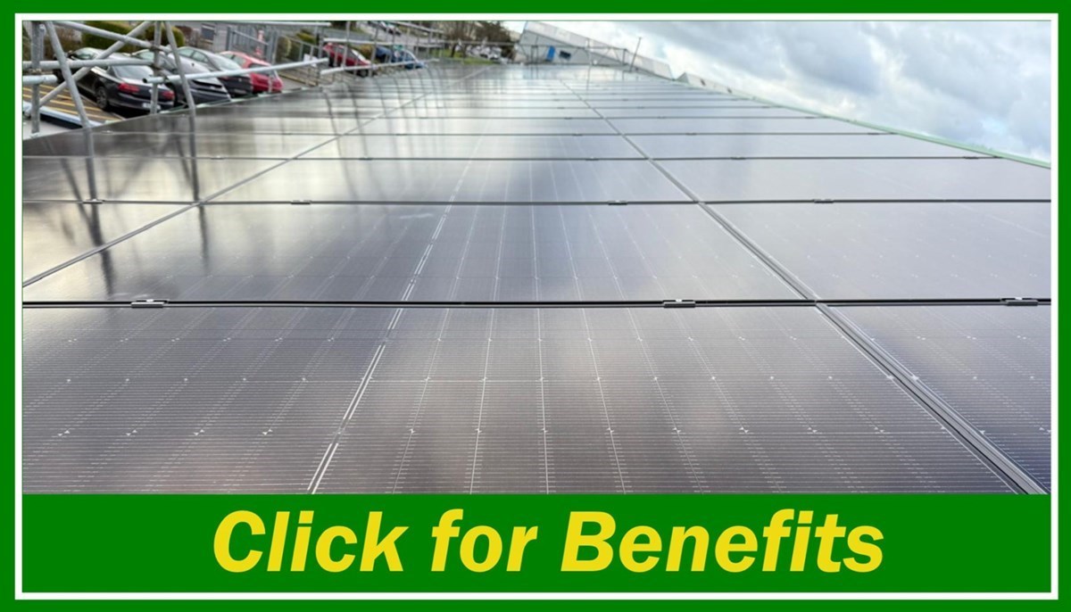 Click for benefits of installing PV solar panel systems on dairy farms in Clare