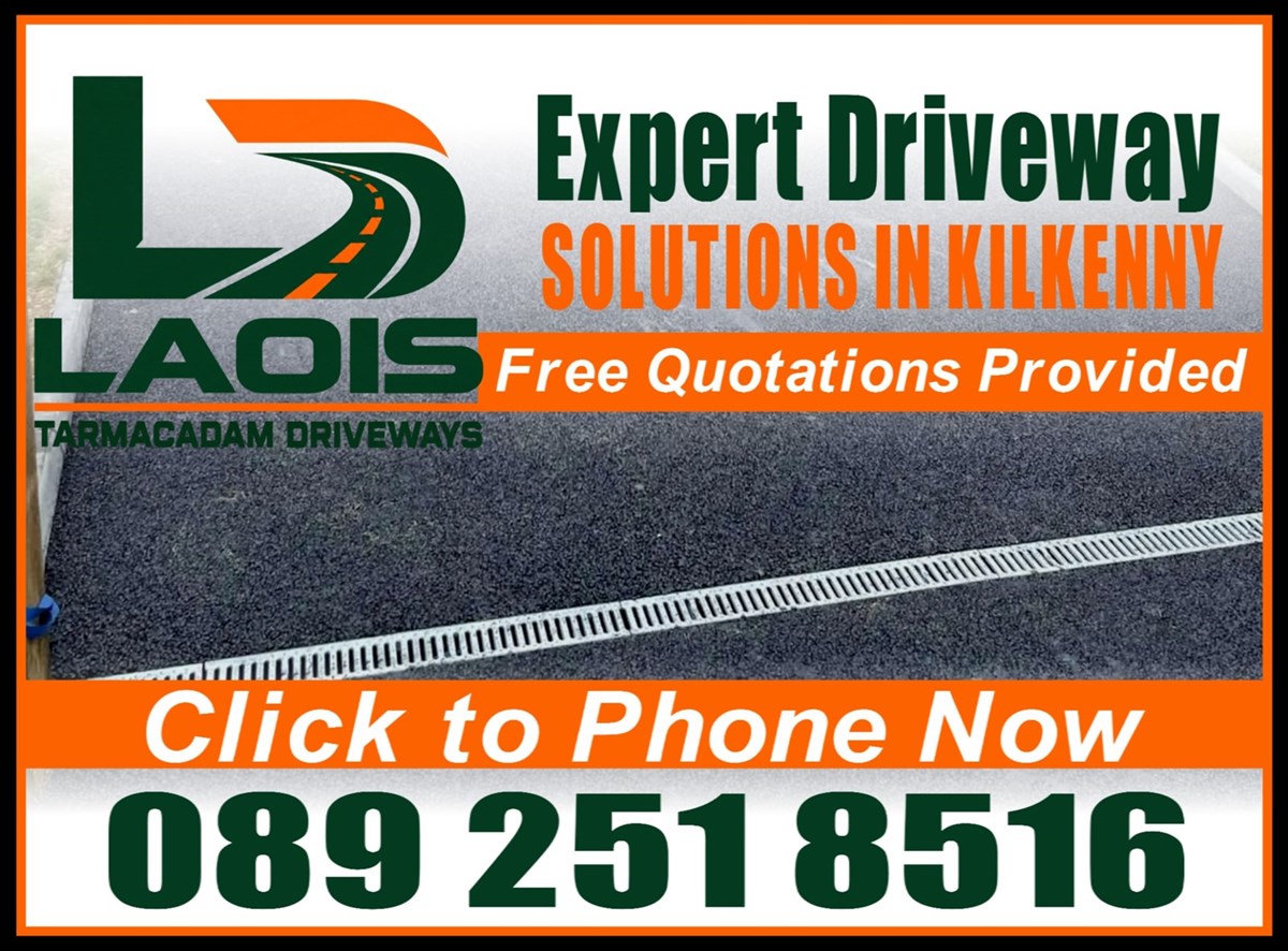 Click to phone now enquiring on driveway installations in Laois