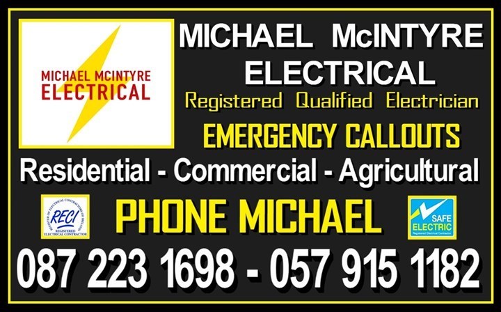 Electrical services in Athlone and Ballinasloe - McIntyre Electrical