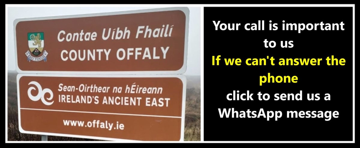 Send WhatsApp to enquire on man with van services in Offaly now
