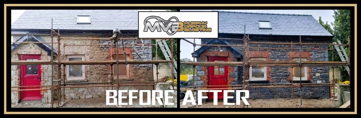 Stone sandblasting and stone wet blasting services in Mallow, Cork