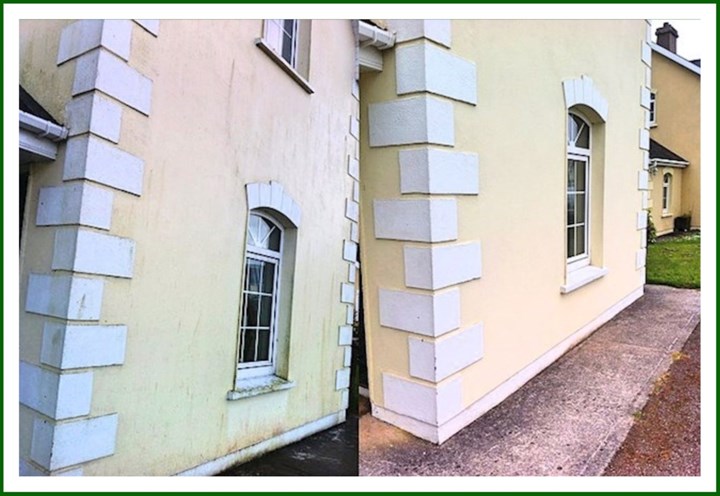 Exterior wall cleaning in Sligo is carried out by Sid's Services