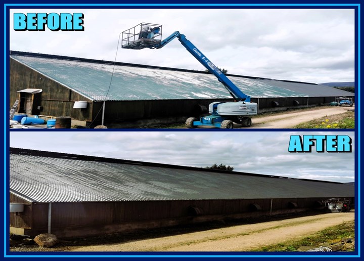 Farm shed roof spray painting in Kilkenny carried out by Kilkenny Farm Painters 