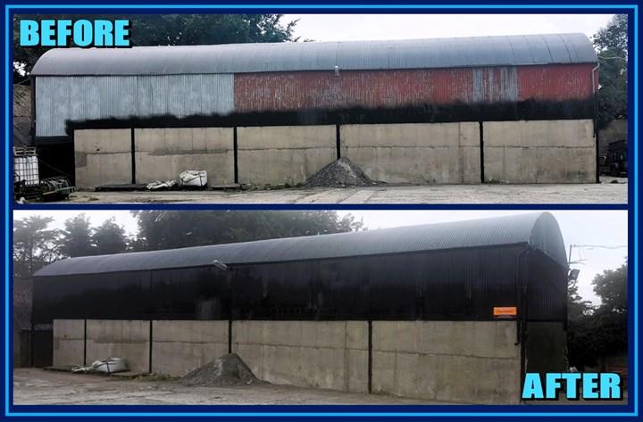 Farm outbuilding spray painting in Tipperary carried out by Tipperary Farm Painters