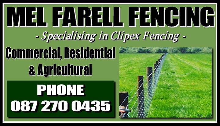 Fencing Contractor Longford, Mel Farrell Fencing Fencing Contractor Longford, Mel Farrell Fencing