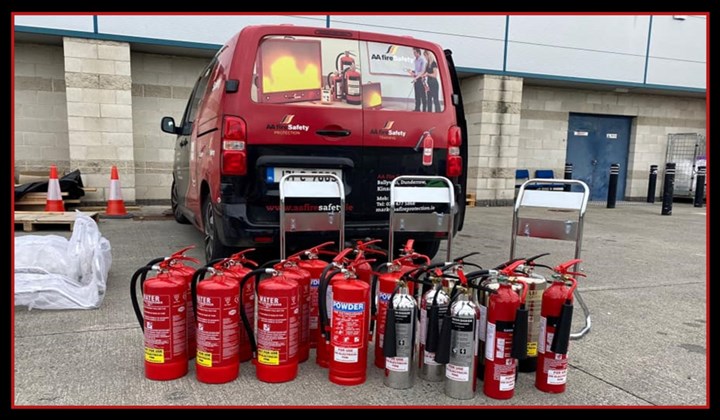 Fire extinguisher refills in Cork are provided by AA Fire Safety