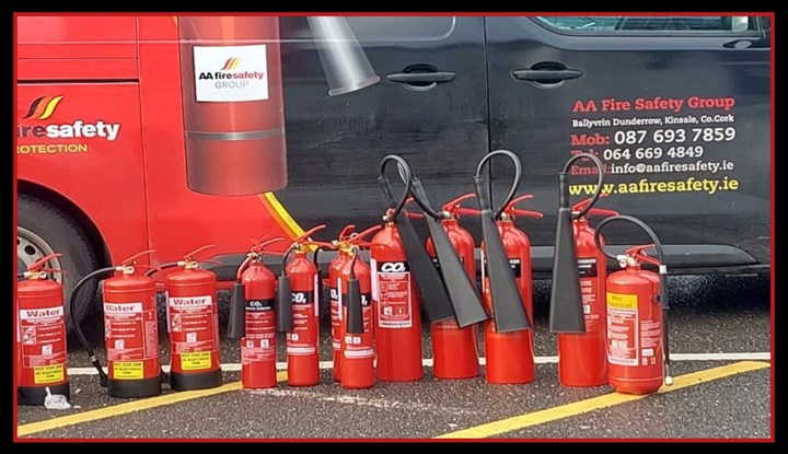 Fire extinguisher sales in Kerry are provided by AA Fire Safety