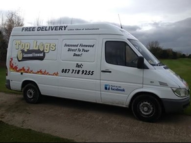 image of delivery van from Top Logs