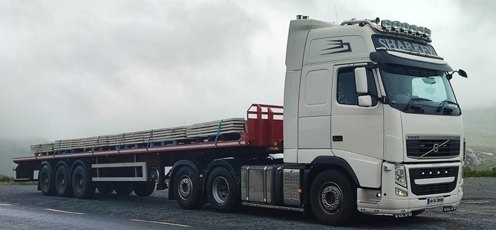 Flatbed transport to and from Donegal provided by OTM Low Loader Transport.