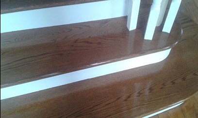 Image of wooden stairs in Meath restored by Wooden Floors Restoration, wooden stairs restoration in Meath is a speciality of Wooden Floors Restoration