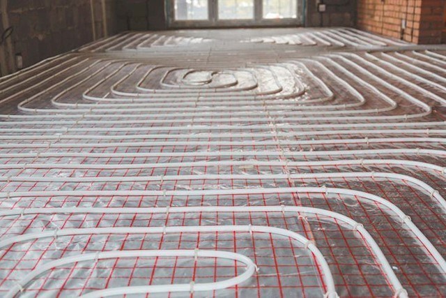 Image of underfloor heating in Meath being installed by Precision Floor Screed, underfloor heating in Meath is installed by Precision Floor Screed