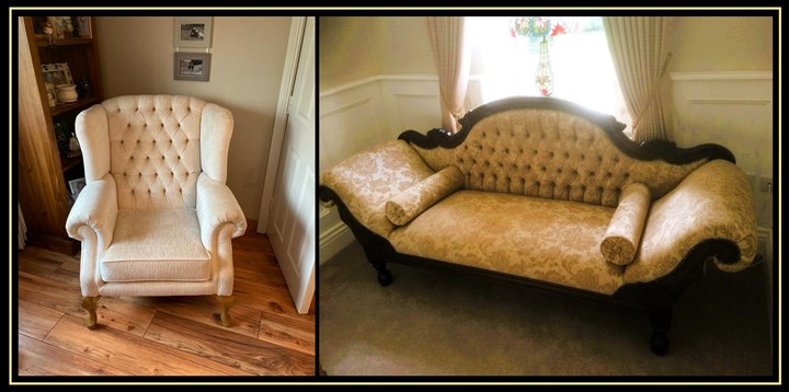 Antique furniture restoration carried out by John Finney Re-Upholstery Meath