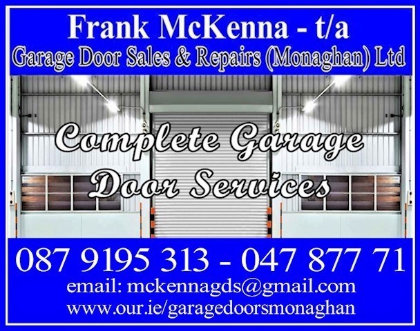 Garage door installations & repairs Monaghan, logo