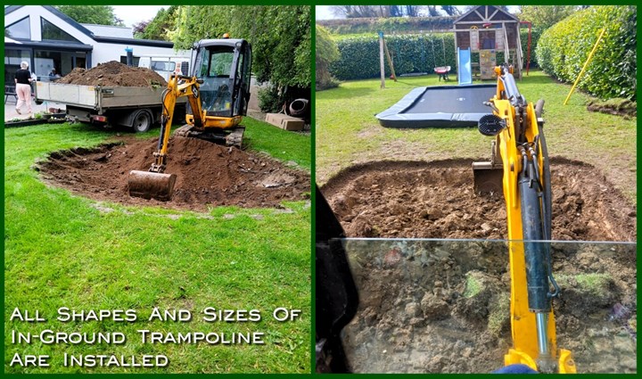 In-ground trampoline installation in Tipperary - Garden Maintenance Tipperary