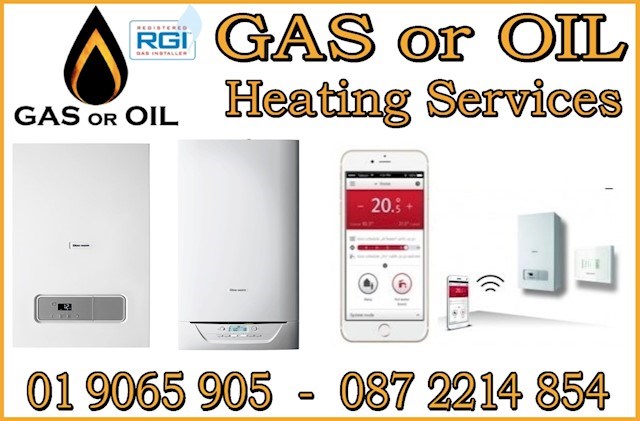 Gas or Oil Heating Services Logo