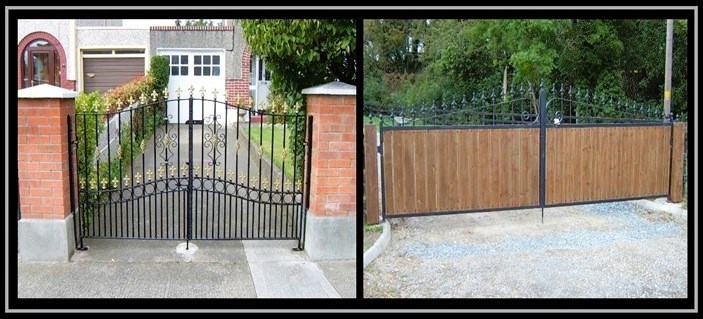 Image shows steel railings in Blanchardstown fitted by Meean Metal