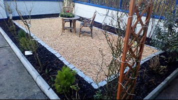 Image of garden in Offaly designed and installed by Fitzpatrick Contracting, gardens in Offaly are designed and installed by Fitzpatrick Contracting