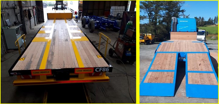 Hardwood timber trailer floors in Ireland are sold by Truck & Trailer Flooring Service