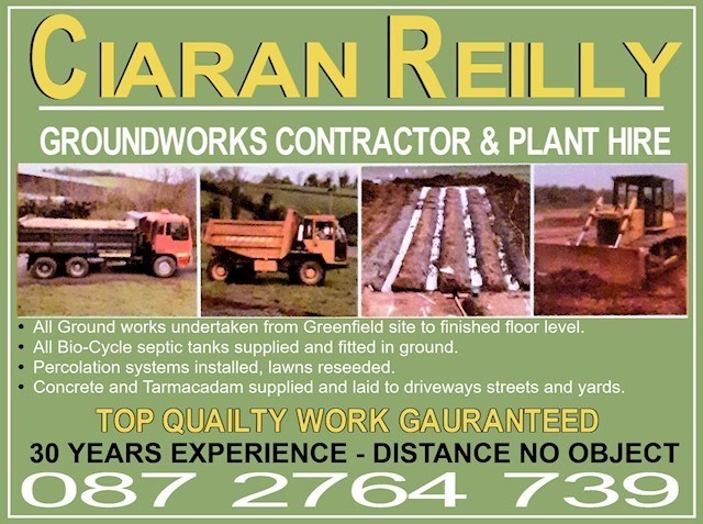 Image of Ciaran Reilly Plant Hire header, plant hire in Monaghan is available from Ciaran Reilly Plant Hire