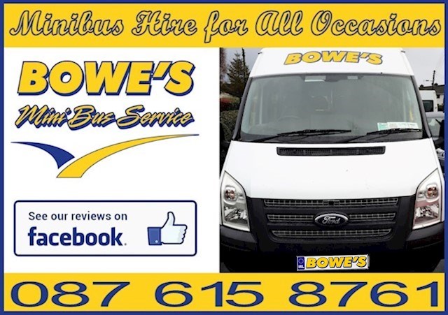 Bowe's Minibus Hire Portlaoise header image