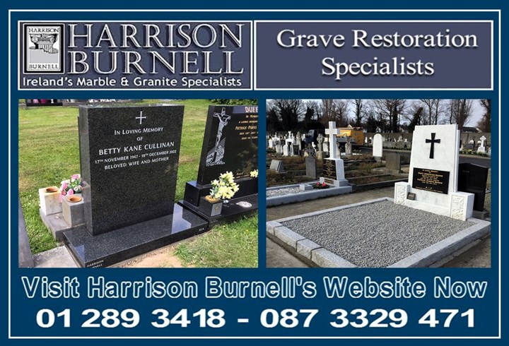 Grave restoration in Deansgrange - carried out by Harrison Burnell