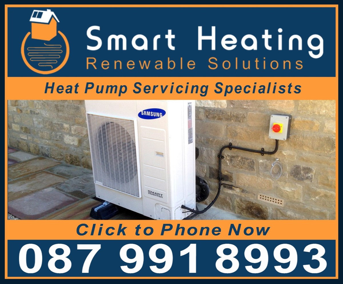 Click to phone now enquiring on heat pump services in Swords