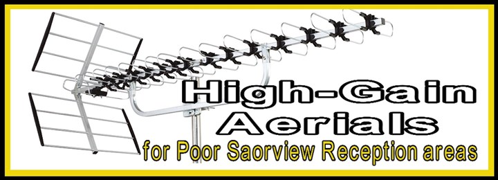 High-gain Aerials for Saorview fitted in Navan
