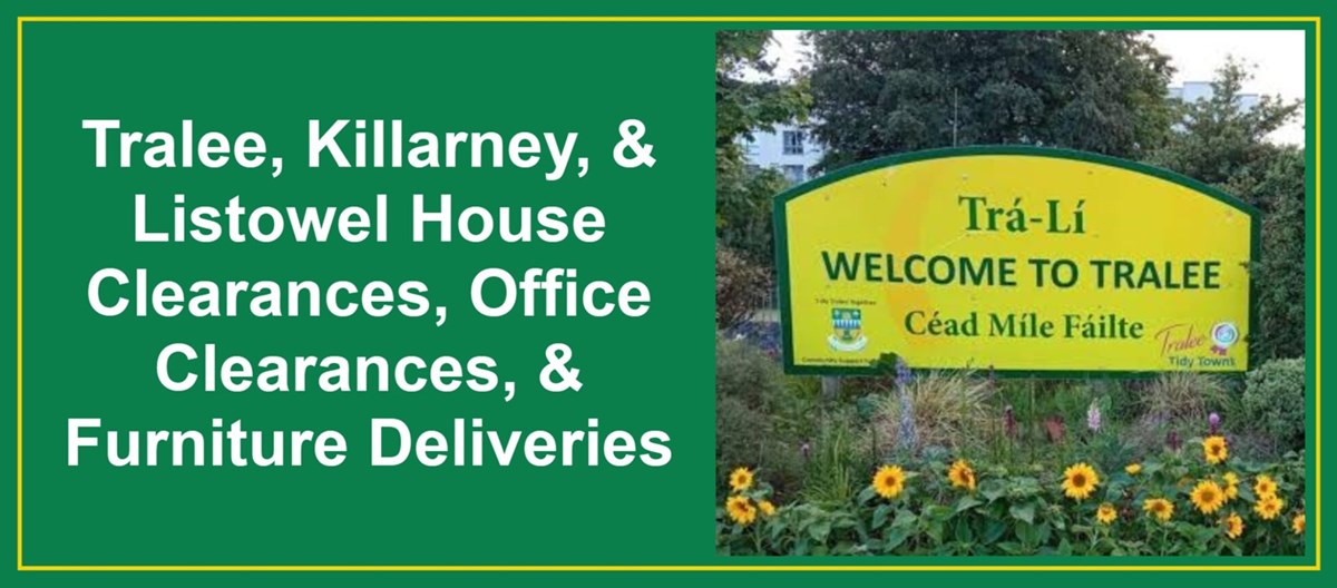 Man with van furniture removal services in Tralee, Killarney, and Listowel