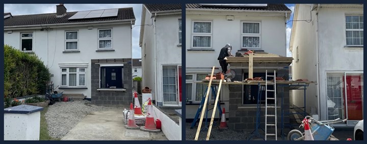 Two storey house extensions in Kilbarrack and Raheny - carried out by Ashgrove Contracts