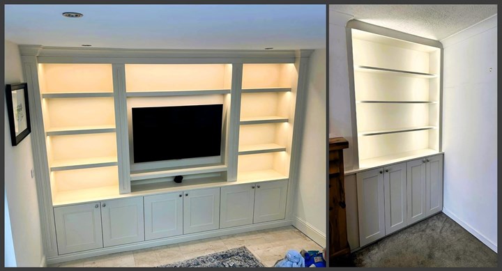 In-built home storage solutions in Bray designed and built by Darren Cranley Carpentry & Construction