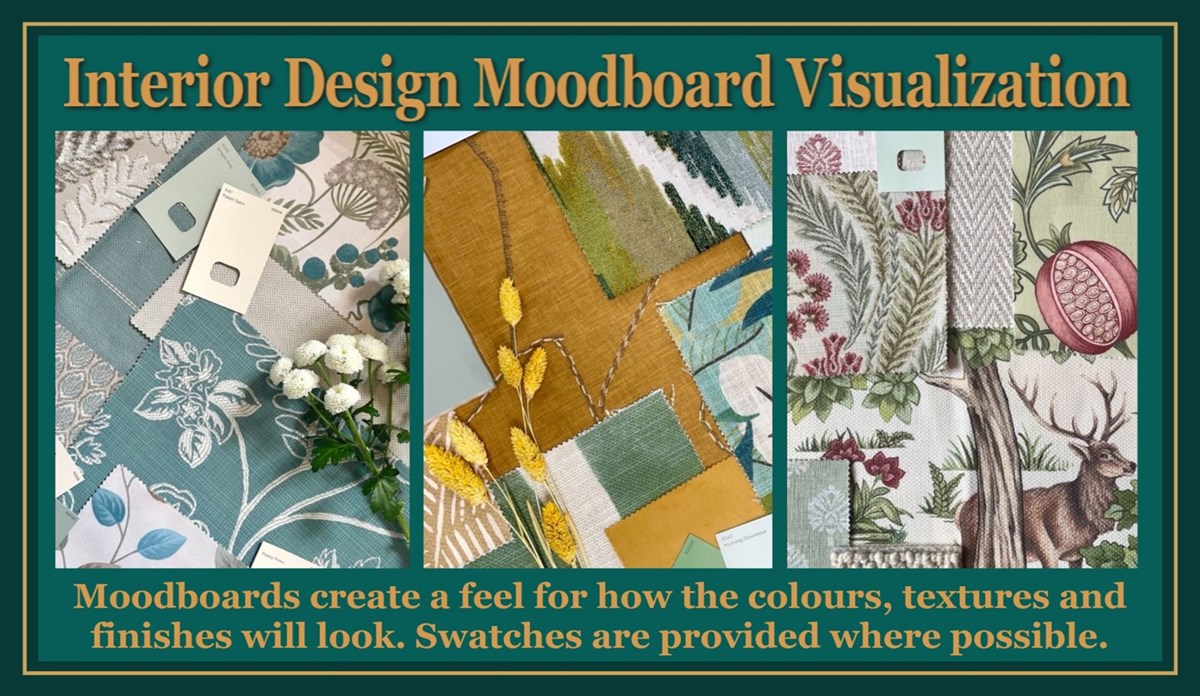 Interior design moodboard services by Ann Clarke