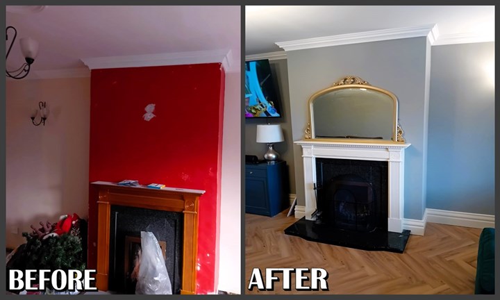 Residential spray painting in Kildare carried out by Daithi Murphy Spray Painting