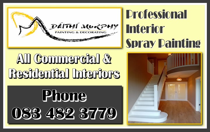 Interior spray painter Kildare - Daithi Murphy Spray Painting