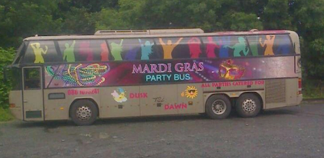 Party bus hire from Jim Johnson Party Buses
