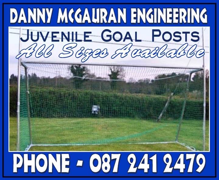 Juvenile Goal Posts in Ireland supplied by Danny McGauran Engineering logo