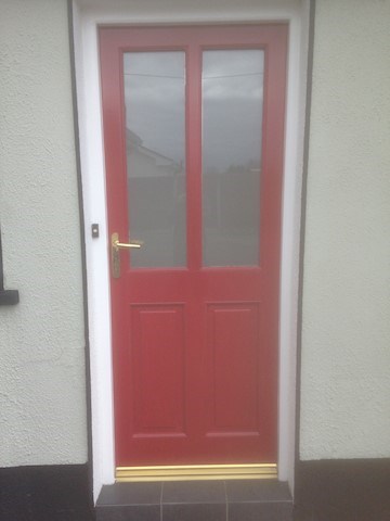 Image of door in Westmeath manufactured and installed by Kilbeggan Joinery, traditional joinery in Westmeath is a speciality of Kilbeggan Joinery