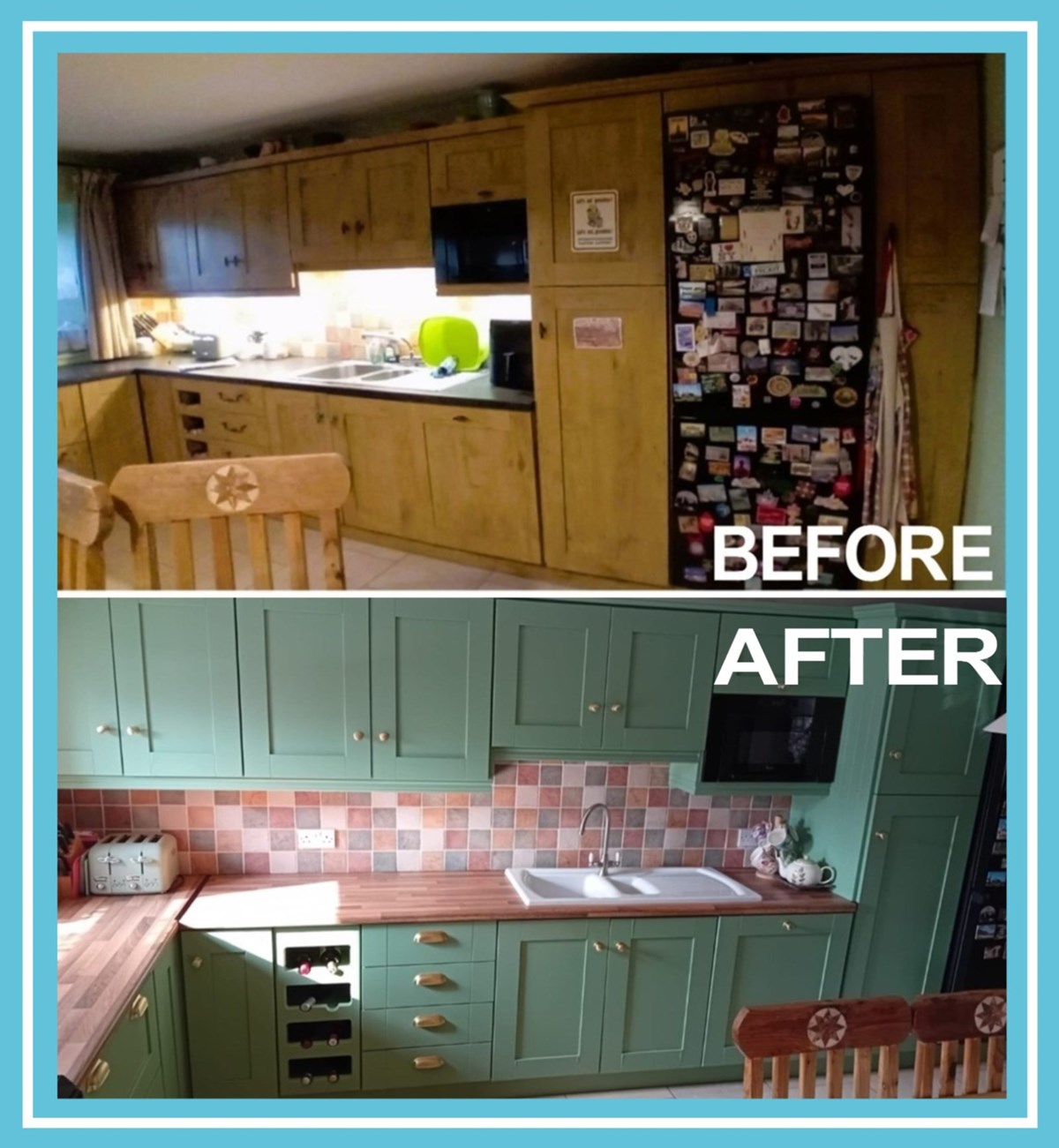 Kitchen painting in Navan - carried out by Derek Murphy Painting