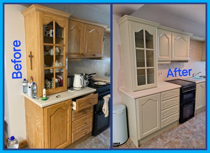 Kitchen painting in Mayo - carried out by Kitchen Painter Mayo