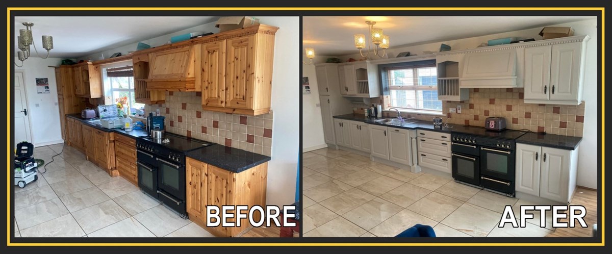 Kitchen painters in Monaghan - Steele's Kitchen Painting