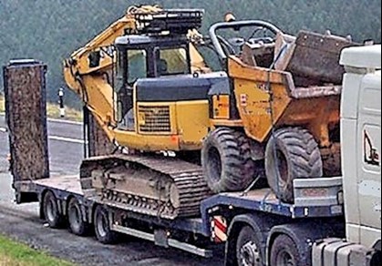 machinery transport by low loader from JC Carolan International Ltd.