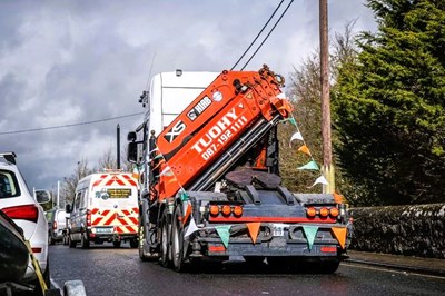 Galway low loader boat transportation -