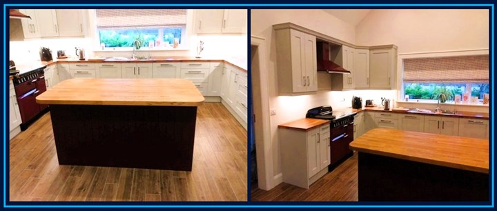 Made to measure kitchen installation in Dundalk carried out by Kitchen Facelifts