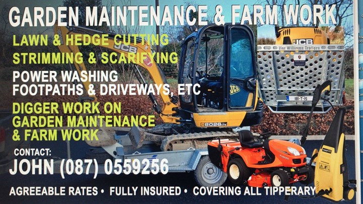 Garden maintenance services in Tipperary - Garden Maintenance Services