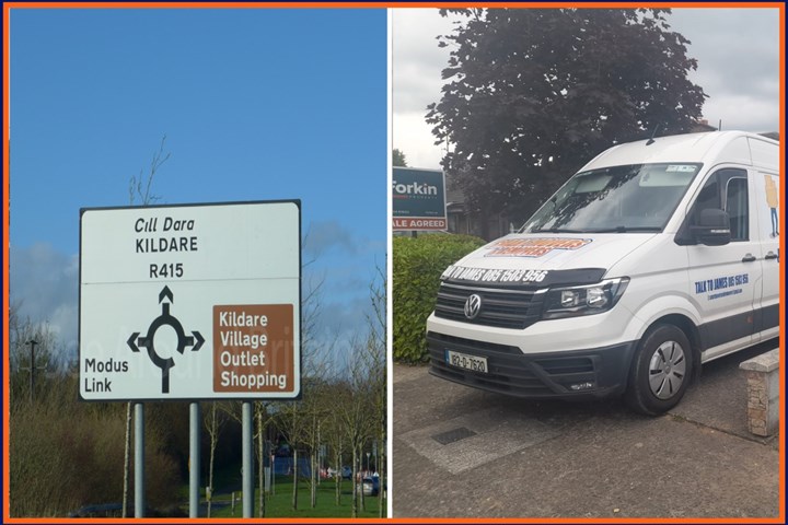 Courier services to and from Kildare are provided by Man With Van Kildare